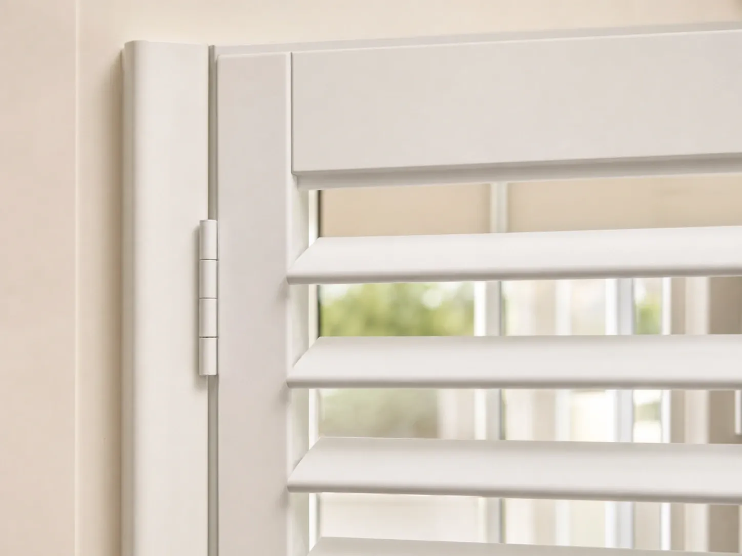 PVC shutter louver, frame and tilt rod connection details